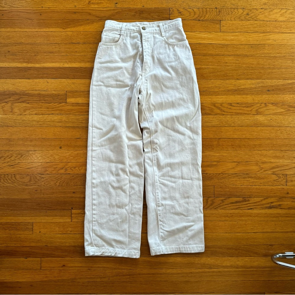 Los Angeles Apparel white wide leg pants